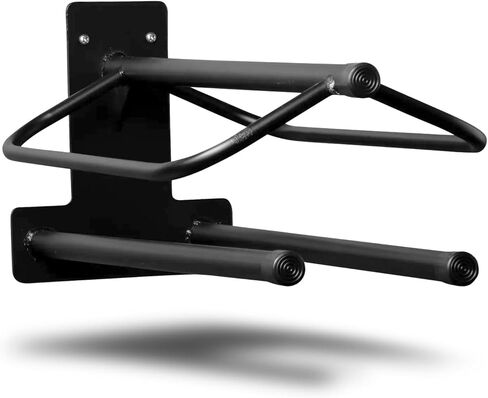 Jeffers 4 Hook Rotating Carousel Horse Bridle Halter Tack Rack, Wall Mount Organizer for Stable Barn Trailer, Metal Hooks for Halters Reins Lead Ropes Harness, Black with Screws Included in Kuwait