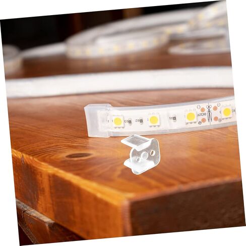 DOITOOL 200pcs Plastic Led Strip Clips for Easy Installation Non-intrusive Light Holders for Wide Strips Secure Mounting for Indoor and Outdoor Use in Saudi Arabia