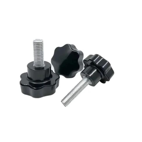 M16 Seven-Pointed Star bakelite Handle Screws Plum Blossom Plastic Hand Twist Screw torx Head knob Bolt Carbon Steel(M16x60mmxD60mm) in Saudi Arabia