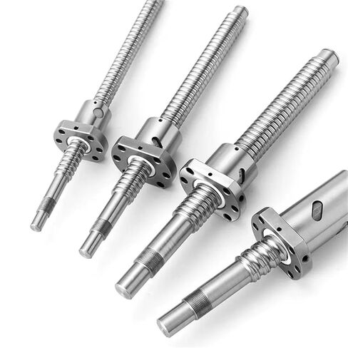 1pc C7 machined SFU1204 200 250 300 350 400 450 500 550 600mm Rolled Ball Screw with 1204 Flange Single Ball nut BK/BF10 end CNC(1500mm) in Saudi Arabia