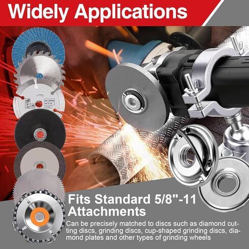 قطعتان من صواميل شفة طاحونة زاوية 5/8-11 مع خيط 5/8-11 بوصة، شفة معدنية شديدة التحمل بقفل سريع التغيير لتأمين أقراص الطحن على مطاحن الزاوية القياسية in Kuwait