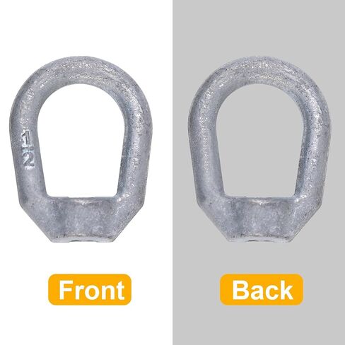 4 Packs Galvanized Steel Thread Lifting Bail Type Eye Nut 1/2" UNC Marine Grade, Female Thread Fastener Ring Shaped Eye Nut in Kuwait