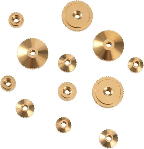 12 PCS Brass Clock Hand Nut Assortment for Clock Repair, Mantel Clocks Hands Parts Replacement Watch and ClockParts, Clocks Repair Parts Replacement Kit (5mm, 6mm, 10mm) in Saudi Arabia