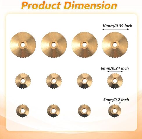 12 PCS Brass Clock Hand Nut Assortment for Clock Repair, Mantel Clocks Hands Parts Replacement Watch and ClockParts, Clocks Repair Parts Replacement Kit (5mm, 6mm, 10mm) in Saudi Arabia