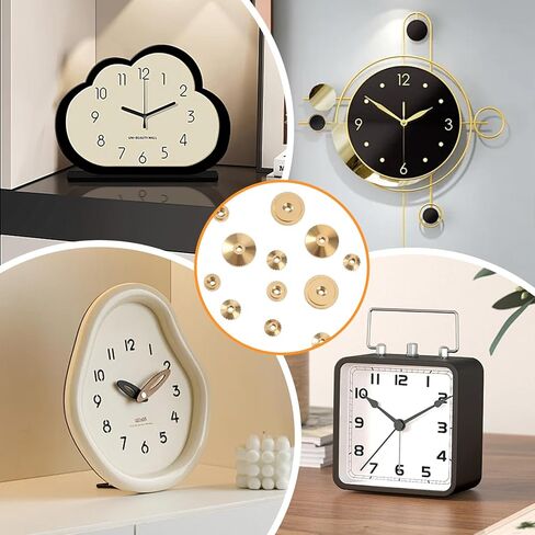 12 PCS Brass Clock Hand Nut Assortment for Clock Repair, Mantel Clocks Hands Parts Replacement Watch and ClockParts, Clocks Repair Parts Replacement Kit (5mm, 6mm, 10mm) in Saudi Arabia