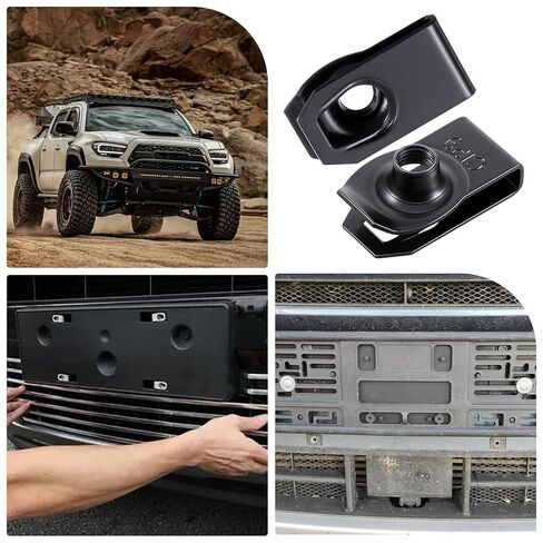25 Pcs Extruded U-Type Nuts, M6 Bumper Fender U Style Clips Black Spring Nut Fasteners Hardware Nuts for Automotive Metal Fender Grill Retainer Clips 1/4''-20 Thread in Saudi Arabia