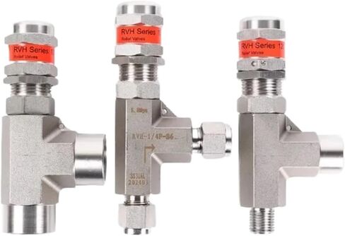 ارتفاع ضغط 1/8 1/4 3/8 1/2 بوصة زاوية ذكر أنثى 316L من الفولاذ المقاوم للصدأ لتخفيف الضغط الزنبركي صمام الأمان إصدار الهواء (3/8"، BSPP_CP 725-1200 PSIG_FEMALE إلى أنثى) in Kuwait