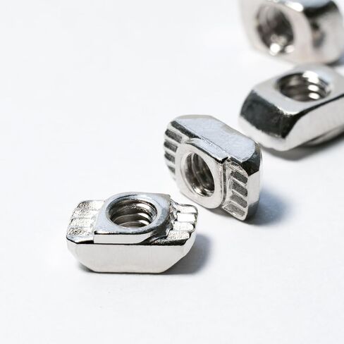 200 Pieces 2020 Series M3 T Nuts, Hammer Head Fastener, Nickel Plated Carbon Steel M3 T Slot Nuts Aluminum Extrusion Hardware Accessories in Saudi Arabia