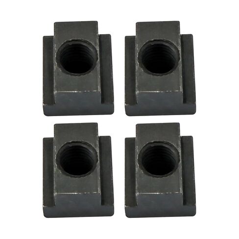 4 Pieces 3/8"-16 Threaded T-Slot Nuts, Black Oxide Finish Hardware Sliding Nut T Track Accessories Hammer Head Fastener for Woodworking, Used in Machines Tool Tables in Kuwait