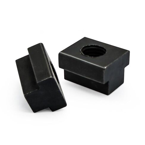 4 Pieces 3/8"-16 Threaded T-Slot Nuts, Black Oxide Finish Hardware Sliding Nut T Track Accessories Hammer Head Fastener for Woodworking, Used in Machines Tool Tables in Kuwait