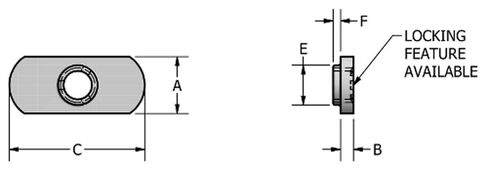 10 عبوات صواميل لحام نقطي 3/8-16 - علامة تبويب مزدوجة - ND 3324 in Kuwait