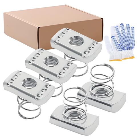 3/8"-16 Strut Channel Nuts - Spring Channel Nut，Zinc Plated (Pack of 10) in Kuwait