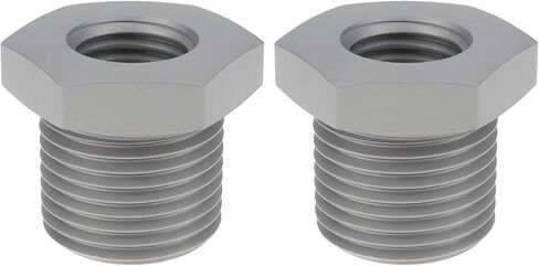 ECSiNG 2pcs M18x1.5 Male to M12x1.5 Female Reducing Thread Adapter for Pipes in Kuwait