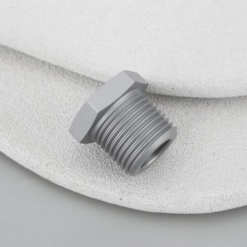 ECSiNG 2pcs M18x1.5 Male to M12x1.5 Female Reducing Thread Adapter for Pipes in Kuwait