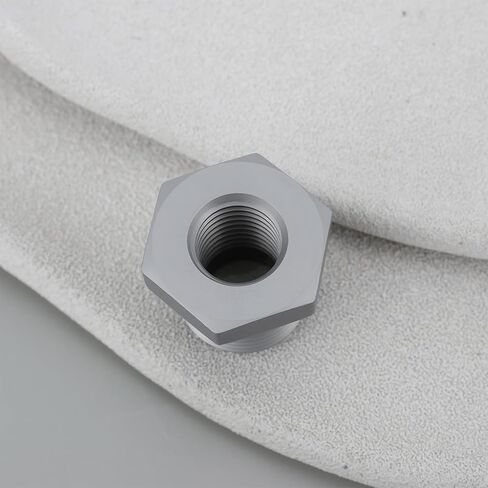 ECSiNG 2pcs M18x1.5 Male to M12x1.5 Female Reducing Thread Adapter for Pipes in Kuwait