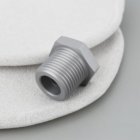 ECSiNG 2pcs M18x1.5 Male to M12x1.5 Female Reducing Thread Adapter for Pipes in Kuwait