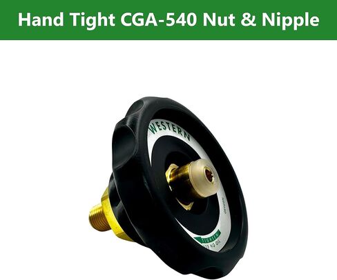 Hand Tight CGA-540 Nut & Nipple – Oxygen Regulator Inlet Fitting – 1/4" NPT – Solid Brass – 3,000 PSI in Saudi Arabia