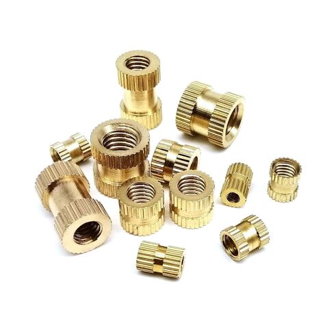 النحاس النحاس إدراج موضوع الجوز جزءا لا يتجزأ من Nutsert M1.6 M2 M2.5 M3 M4 M5 M6 M8 لقولبة حقن الحرارة تذوب الساخنة طباعة ثلاثية الأبعاد (طول 8 مم، 25 قطعة M4 (OD 7 مم)) in Kuwait