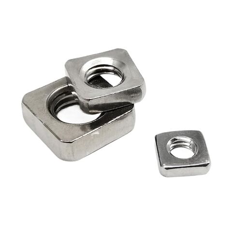 Thin Square Nut Wafer Quadrate Nut M2.5 M3 M4 M5 M6 M8 M10 DIN562 304 A2-70 Stainless Steel(25pcs M5) in Saudi Arabia