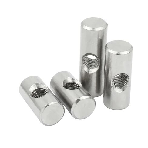 304 Stainless Steel Barrel Bolts Cylindrical Pin Dowel Cross Hole Hammer Embedded Nut M4 M5 M6(M4x20-6(5pcs)) in Saudi Arabia