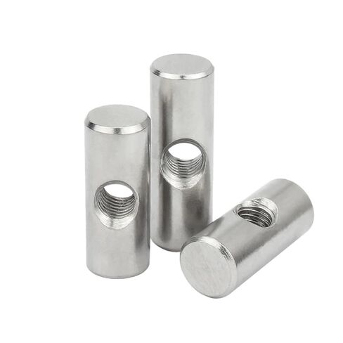 304 Stainless Steel Barrel Bolts Cylindrical Pin Dowel Cross Hole Hammer Embedded Nut M4 M5 M6(M4x20-6(5pcs)) in Saudi Arabia
