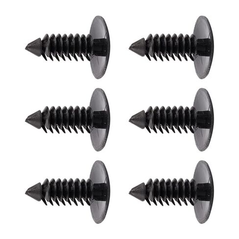 Plastic Rivets 100pcs Nylon Car Trim Fasteners Black Push in Clips for Side Skirts Bumpers and Other Trim Secure Hold 75mm Hole Suitable for DIY and Professional Use in Saudi Arabia