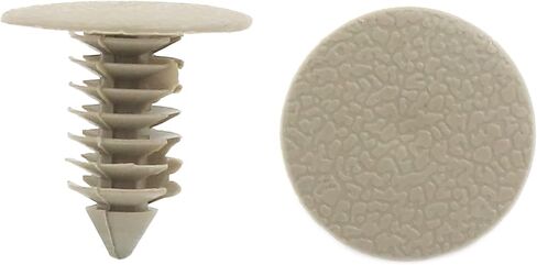 100Pcs 9mm Khaki Plastic Door Fender Bumper Push Rivets Clip for Auto Car in Saudi Arabia