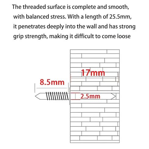300pcs Double-Head Skirting Thread Seamless Nails with Bonus 3pcs Sleeve Tools, Invisible Security Screws for Wood Baseboards Nails Non Marking Double Sided Nails, in Saudi Arabia