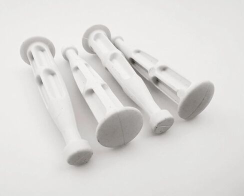 مسامير درج الحنفية البلاستيكية بيضاء، الجزء # 145718 # 159553 (4-حزمة) جديد in Kuwait