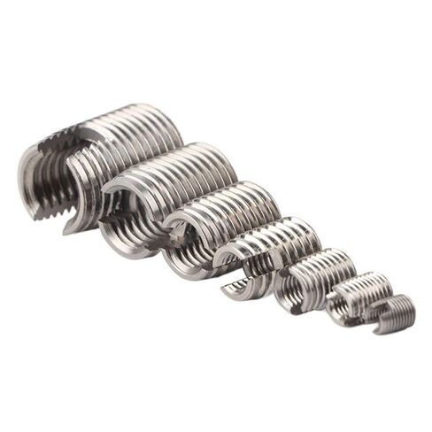 50Pcs Thread Inserts,Stainless Steel Inner Thread Self Tapping Thread Set, M3 M4 M5 M6 M8 M10 M12 M16 with a Storage Box in Saudi Arabia