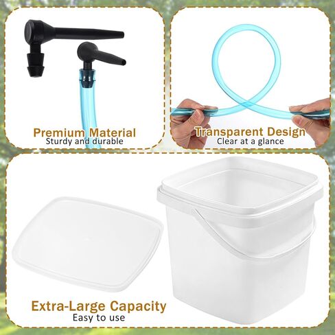 5 Set Maple Syrup Tapping Kit with 5 Buckets 16ft Food Grade Tubing 5 Taps Maple Sap,Maple Tree Tapping Kit Collection Supplies Syrup Tree Taps for Experts or Beginners in Saudi Arabia