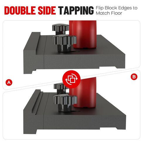 كتلة النقر NAACOO للأرضيات الخشبية من الفينيل، مقبض كبير/3 حواف مختلفة/جوانب مزدوجة قابلة للعكس مع شقوق تستخدم لللسان والأخدود أو أرضية القفل، وأدوات الأرضيات المصفحة. in Kuwait