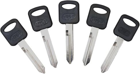 H75-P Key Blanks (5PCS)，Uncut Replacement Truck Keys with Plastic Head, Truck Key Blanks in Kuwait