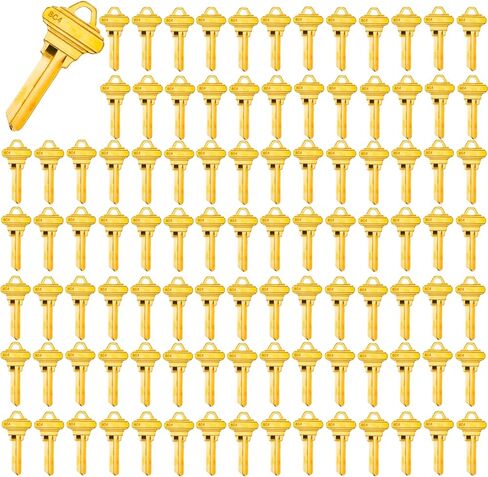 Brass Finish Uncut Key Blanks, SC4 (6SH1) Blank Keys, SC4 Key Blanks 6 Pin (100-Pack) in Saudi Arabia