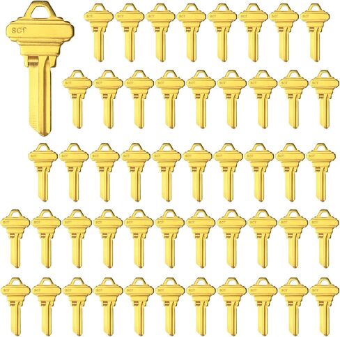 Brass Finish Uncut Key Blanks, SC4 (6SH1) Blank Keys, SC4 Key Blanks 6 Pin (100-Pack) in Saudi Arabia