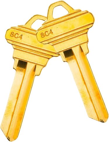 Brass Finish Uncut Key Blanks, SC4 (6SH1) Blank Keys, SC4 Key Blanks 6 Pin (100-Pack) in Saudi Arabia