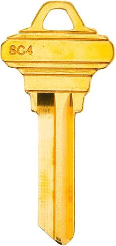 Brass Finish Uncut Key Blanks, SC4 (6SH1) Blank Keys, SC4 Key Blanks 6 Pin (100-Pack) in Saudi Arabia