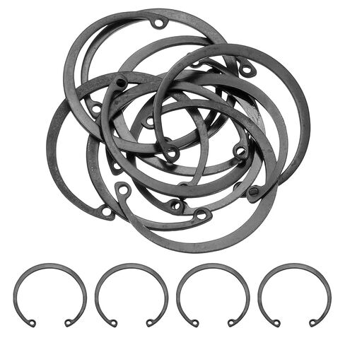 uxcell 10Pcs 2-1/16" (52mm) Internal Retaining Ring Circlip, 65 Mn Spring Steel Internal Circlip Snap Rings C-Clips for Grooved Shafts Studs, Black in Saudi Arabia