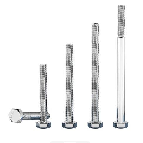 304 براغي سداسية M6 من الفولاذ المقاوم للصدأ 304، 5 عبوات، مسامير رأس ألين طويلة جدًا للتثبيت عبر الجدار والعميق (M6*150 (5 قطع)) in Kuwait