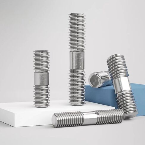 304 Stainless Steel M8 Threaded Rod 10-Pack, Double-Ended Fully Threaded Studs for Construction and DIY (M8*95(10 PCS)) in Saudi Arabia