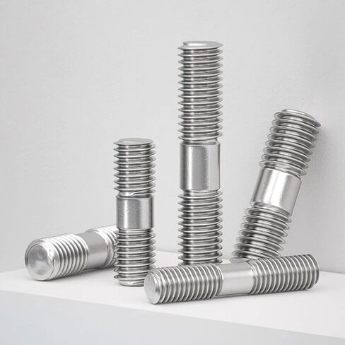304 Stainless Steel M8 Threaded Rod 10-Pack, Double-Ended Fully Threaded Studs for Construction and DIY (M8*95(10 PCS)) in Saudi Arabia