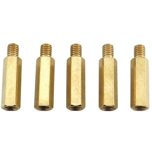 5 قطعة M6x25mm + 8 مللي متر ذكر إلى أنثى ملولبة نحاسية ذات نهاية واحدة سداسية مسمار لوحة دارات مطبوعة فاصل مناسب لطائرات بدون طيار FPV Quadcopter وأجهزة الكمبيوتر in Kuwait