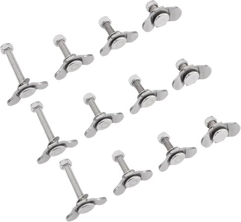 L Track Threaded Stud Fittings, Sturdy Stainless Steel Fittings, 5500 Lbs Breaking Strength Stud Fitting, Ideal for Truck Bed, Trailer & Cargo Control in Kuwait