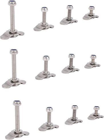 L Track Threaded Stud Fittings, Sturdy Stainless Steel Fittings, 5500 Lbs Breaking Strength Stud Fitting, Ideal for Truck Bed, Trailer & Cargo Control in Kuwait