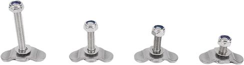 L Track Threaded Stud Fittings, Sturdy Stainless Steel Fittings, 5500 Lbs Breaking Strength Stud Fitting, Ideal for Truck Bed, Trailer & Cargo Control in Kuwait