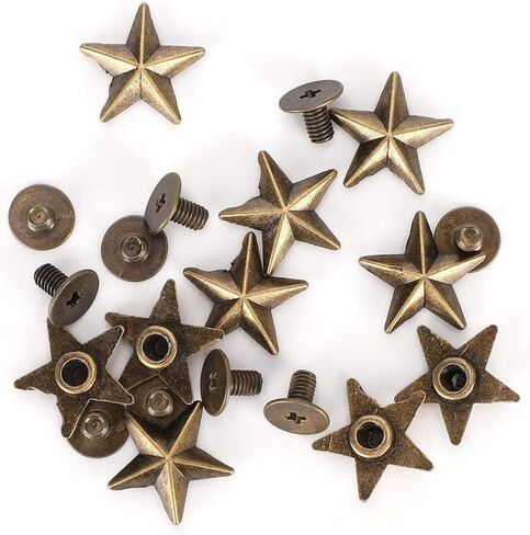 50 Set Studs, 14mm Chicago Screws Rivet for DIY Clothes, Shoes, Purse Decoration in Saudi Arabia