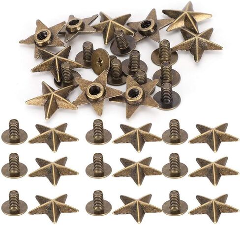 50 Set Studs, 14mm Chicago Screws Rivet for DIY Clothes, Shoes, Purse Decoration in Saudi Arabia