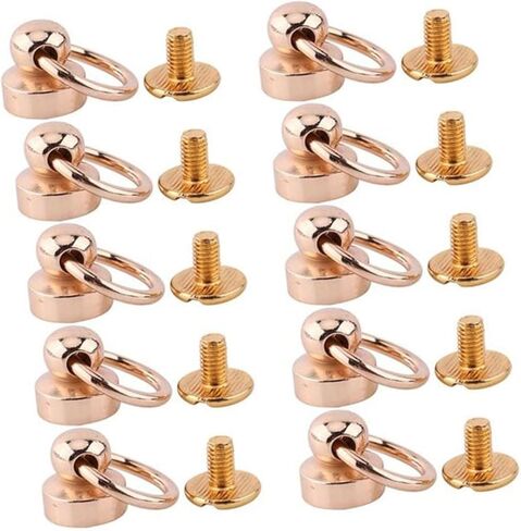 Brass Monk Head Pacifier Nail Rivet Studs Screw Back for Crafting in Saudi Arabia