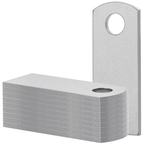 10 PCS Weld Tabs, Acid-Cleaned Steel Weld Tabs, 2.6" Length x 1" Wide with 3/8" Hole Weld on Tabs, No Coating for Easy & Clean Welding, Universal Weld on Tabs Fit for DIY Fabrication Projects in Kuwait