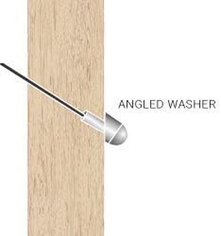 غسالات بزاوية من الفولاذ المقاوم للصدأ لنهايات سلالم درابزين الكابلات (37 درجة مع قطر داخلي 3/8 بوصة) - مجموعة من 10 in Kuwait